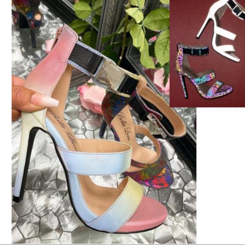 Multi iridescent buckle heel - Picture 11 of 11